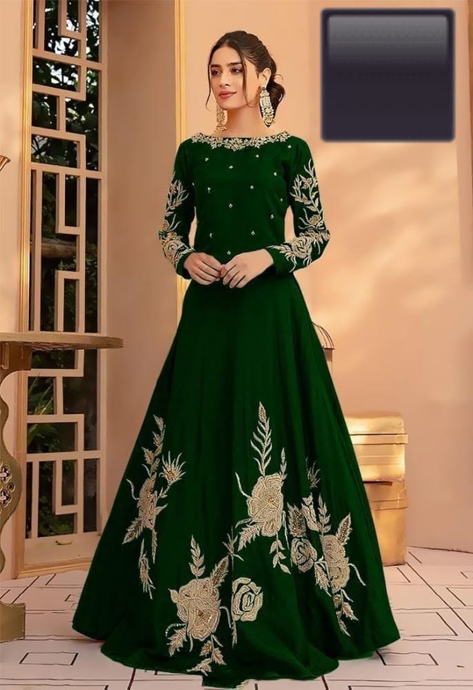 Heavy Embroidery Neck Line ,  Sleeves & Bottom 😍