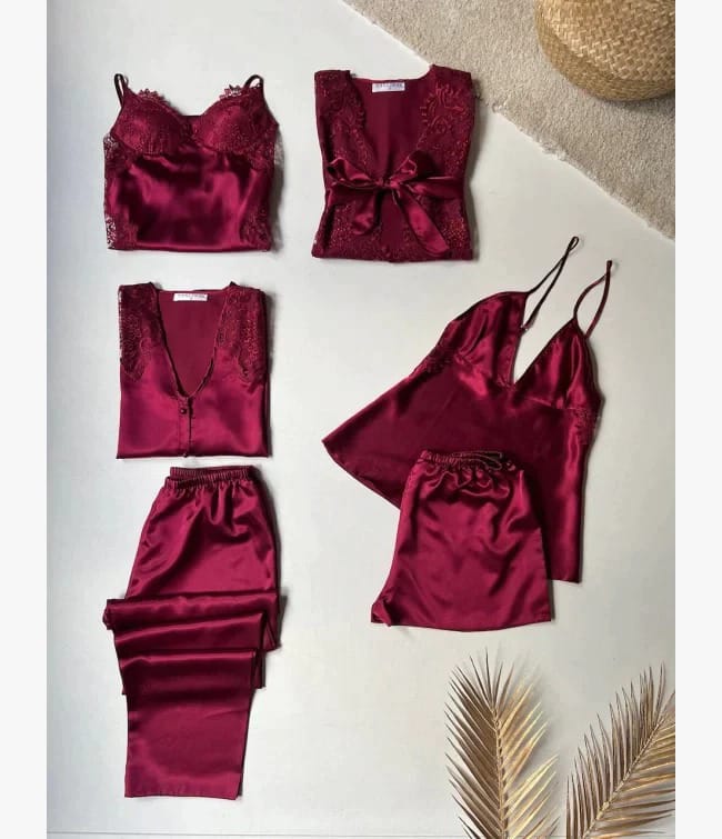 NEW 6PC TURKISH STYLE BRIDAL NIGHT WEAR DRESS👙
