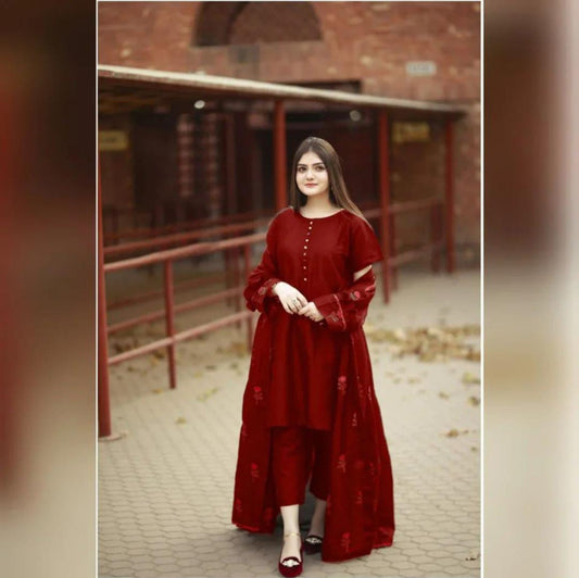New  Rose Embroidered Gown Style